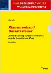 Abbildung von: Klausurenband Umsatzsteuer - NWB