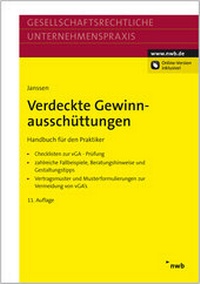 Abbildung von: Verdeckte Gewinnausschüttungen - NWB