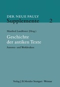 Cover: Geschichte der antiken Texte - J.B. Metzler