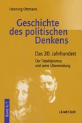Cover: Geschichte des politischen Denkens - J.B. Metzler