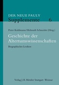 Cover: Geschichte der Altertumswissenschaften - J.B. Metzler