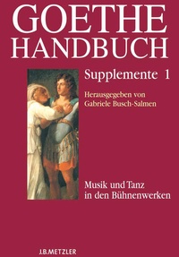 Enlarge image Cover: Goethe-Handbuch Supplemente - J.B. Metzler