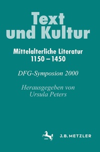 Enlarge image Cover: Text und Kultur - J.B. Metzler