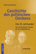 Cover: Geschichte des politischen Denkens - J.B. Metzler