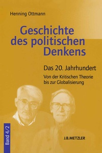 Abbildung von: Geschichte des politischen Denkens - J.B. Metzler