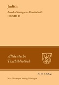 Cover: Judith - De Gruyter
