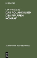 Cover: Das Rolandslied des Pfaffen Konrad - De Gruyter