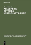 Cover: Allgemeine Betriebswirtschaftslehre - De Gruyter Oldenbourg
