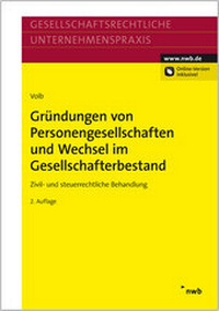 Abbildung von: Gründungen von Personengesellschaften und Wechsel im Gesellschafterbestand - NWB