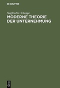 Cover: Moderne Theorie der Unternehmung - De Gruyter Oldenbourg