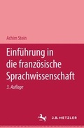 Cover: Einf&uuml;hrung in die franz&ouml;sische Sprachwissenschaft - J.B. Metzler