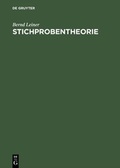 Cover: Stichprobentheorie - De Gruyter Oldenbourg