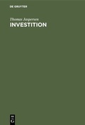 Cover: Investition - De Gruyter Oldenbourg