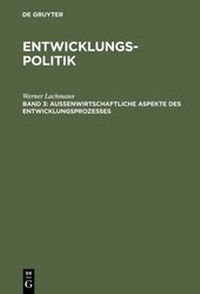 Enlarge image Cover: Entwicklungspolitik - De Gruyter Oldenbourg