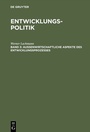 Cover: Entwicklungspolitik - De Gruyter Oldenbourg