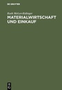 Cover: Materialwirtschaft und Einkauf - De Gruyter Oldenbourg