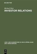 Cover: Investor Relations - De Gruyter Oldenbourg