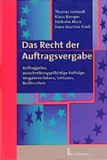 Cover: Das Recht der Auftragsvergabe - Luchterhand