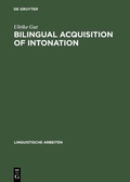 Cover: Bilingual Acquisition of Intonation - De Gruyter