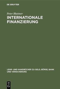 Abbildung von: Internationale Finanzierung - De Gruyter Oldenbourg