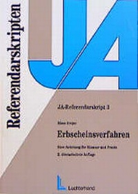 Enlarge image Cover: Erbscheinsverfahren - Luchterhand