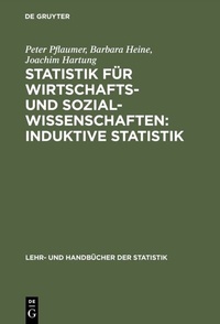 Abbildung von: Statistik für Wirtschafts- und Sozialwissenschaften: Induktive Statistik - De Gruyter Oldenbourg