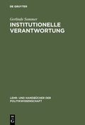 Cover: Institutionelle Verantwortung - De Gruyter Oldenbourg