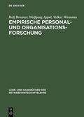 Cover: Empirische Personal- und Organisationsforschung - De Gruyter Oldenbourg