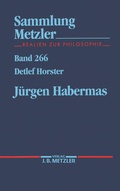 Cover: J&uuml;rgen Habermas - J.B. Metzler