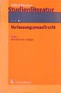 Cover: Verfassungsprozessrecht - Luchterhand