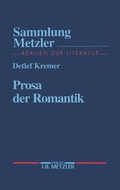 Cover: Prosa der Romantik - J.B. Metzler