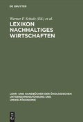 Cover: Lexikon Nachhaltiges Wirtschaften - De Gruyter Oldenbourg