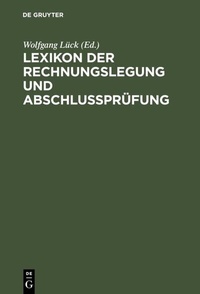 Abbildung von: Lexikon der Rechnungslegung und Abschlußprüfung - De Gruyter Oldenbourg