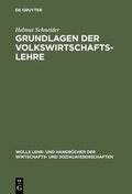 Cover: Grundlagen der Volkswirtschaftslehre - De Gruyter Oldenbourg