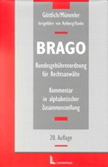 Cover: Bundesgeb&uuml;hrenordnung f&uuml;r Rechtsanw&auml;lte - Luchterhand