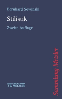Abbildung von: Stilistik - J.B. Metzler