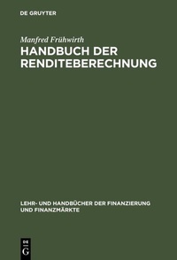 Abbildung von: Handbuch der Renditeberechnung - De Gruyter Oldenbourg