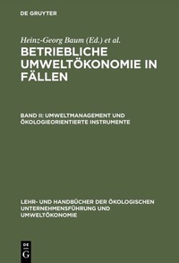 Abbildung von: Umweltmanagement und ökologieorientierte Instrumente - De Gruyter Oldenbourg