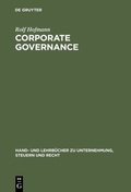 Cover: Corporate Governance - De Gruyter Oldenbourg