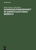 Cover: Kundenzufriedenheit im Dienstleistungsbereich - De Gruyter Oldenbourg