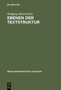 Cover: Ebenen der Textstruktur - De Gruyter