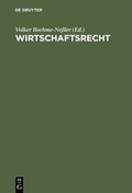 Cover: Wirtschaftsrecht - De Gruyter Oldenbourg