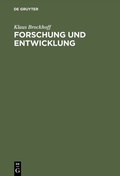 Cover: Forschung und Entwicklung - De Gruyter Oldenbourg