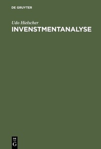 Abbildung von: Invenstmentanalyse - De Gruyter Oldenbourg