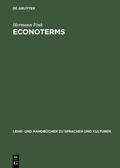 Cover: ECONOTERMS - De Gruyter Oldenbourg