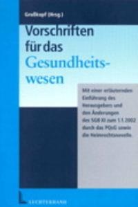 Abbildung von: Vorschriften für das Gesundheitswesen - Luchterhand