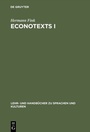 Cover: EconoTexts I - De Gruyter Oldenbourg