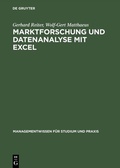 Cover: Marktforschung und Datenanalyse mit EXCEL - De Gruyter Oldenbourg