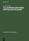 Cover: Allgemeine Betriebswirtschaftslehre - De Gruyter Oldenbourg