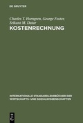 Cover: Kostenrechnung - De Gruyter Oldenbourg